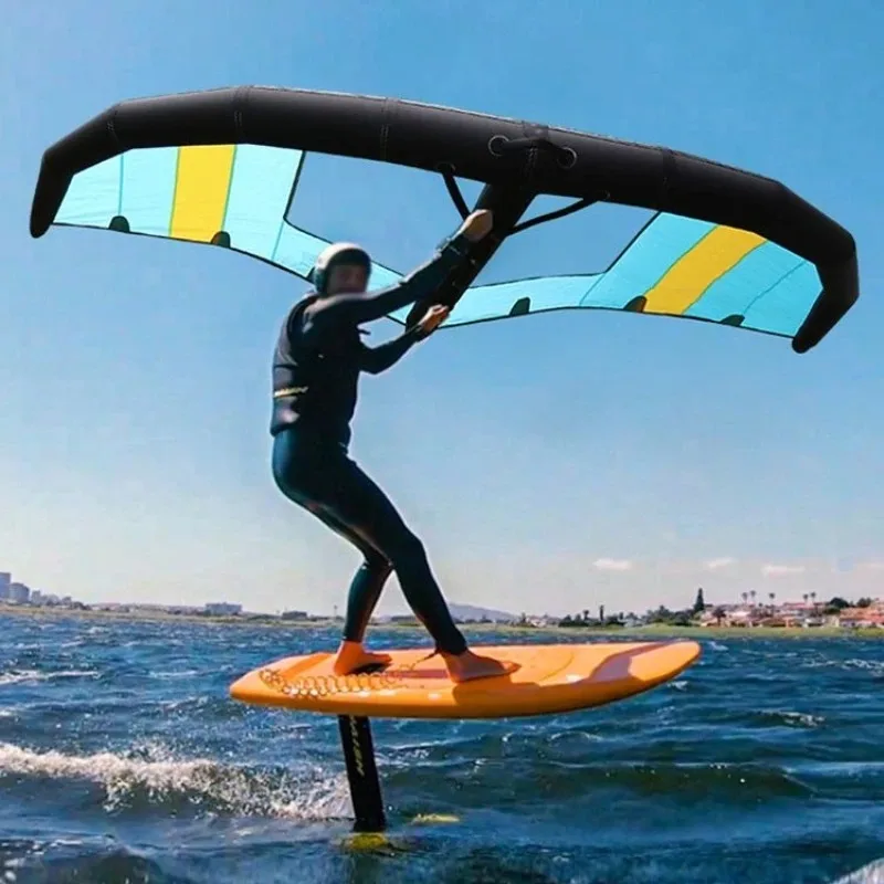 Inflatable wings, unpowered hydrofoils, water windsurfing, stand-up wakeboards, paddleboards, kitesurfing, paragliding