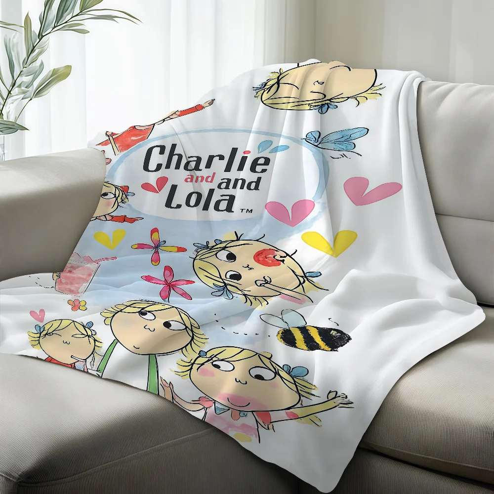 Cartoon Art C-charlie And L-lola Blanket Suitable For Sofas Beds Offices Cars Outdoor Travel An Ideal Gift For Friends Family