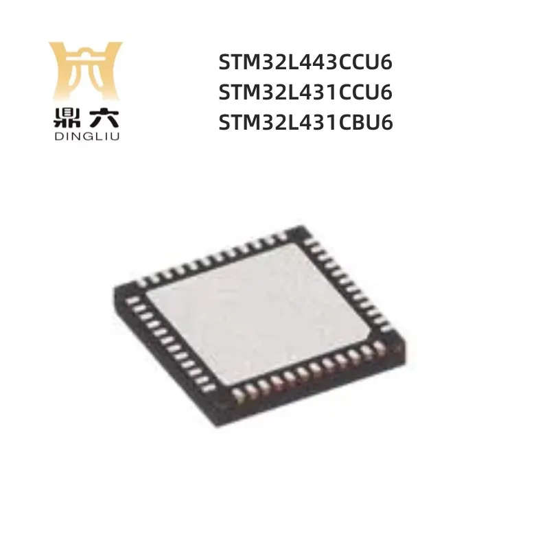 Microcontroladores STM32L443CCU6, STM32L431CCU6, STM32L431CBU6, QFN-48