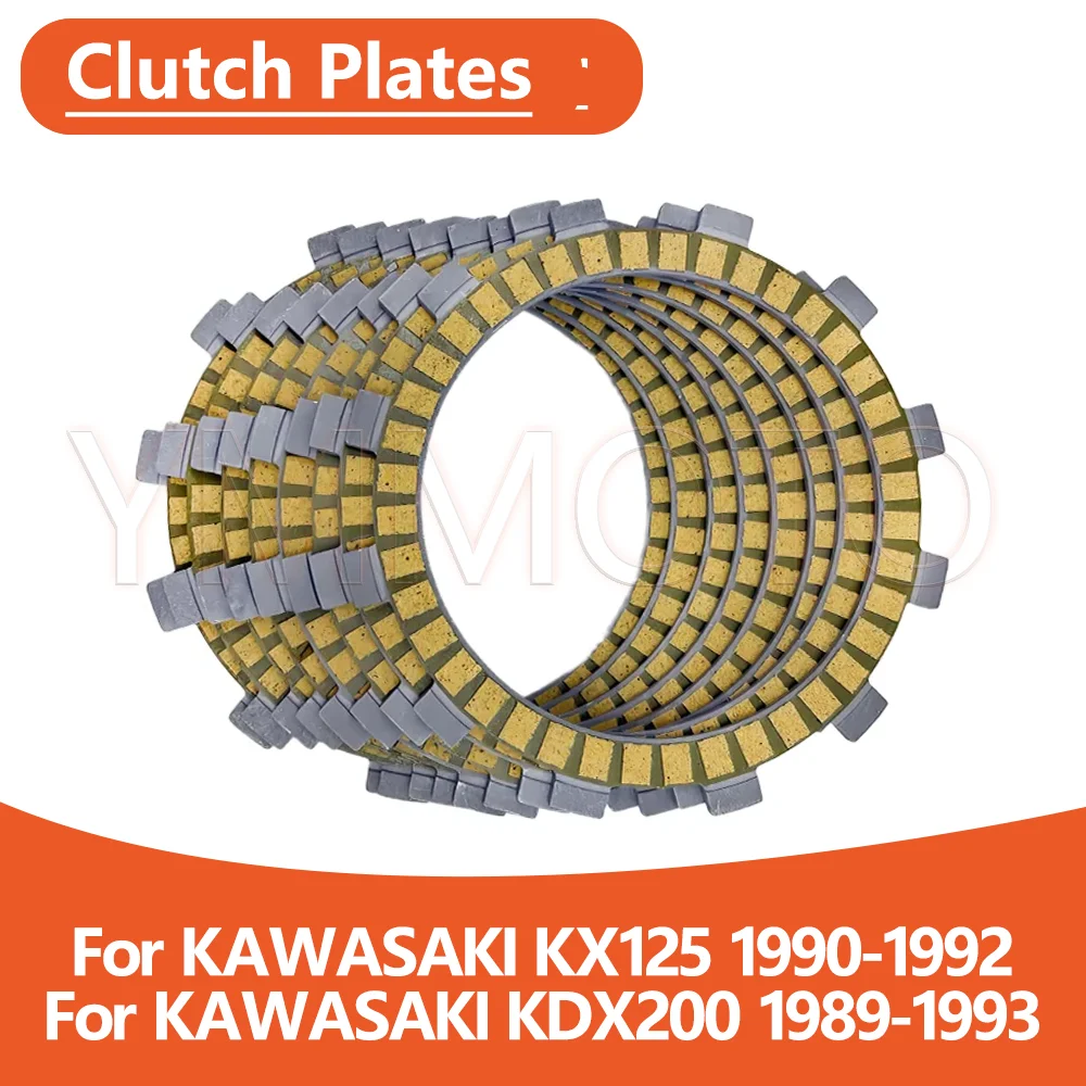 

Motorcycle accessories Clutch Friction Disc Plate Kit set fit For KAWASAKI KX125 KX 125 KDX200 KDX 200 1989-1993