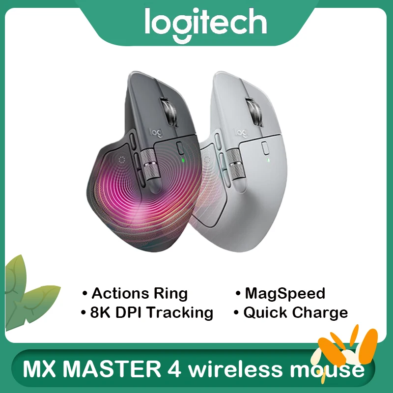 

Беспроводная мышь Logitech MX Master 4, мульти-ПК, подключение MagSpeed, прокрутка Darkfield Glass, эргономичная батарея 70 дней