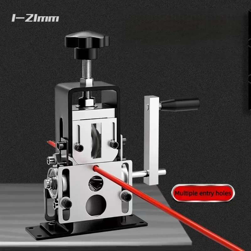 1-21mm Wire Stripper Manual Wire Stripping Tool Portable Electric Drill Powered Copper Scrap Wire Peeler Hand Crank Support Use