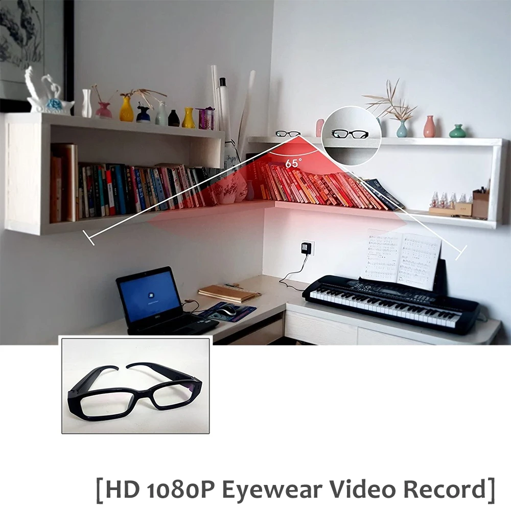 1080P HD Mini Camera Glasses Action Camcorder Outdoor Cycling Sports Security DVR Glasses Camera Sports Video Glasses