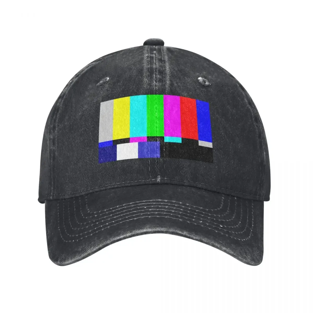 Testing Television TV Test Pattern Tube Tele Please Stand By Baseball Cap fishing hat summer hat Men's Women's