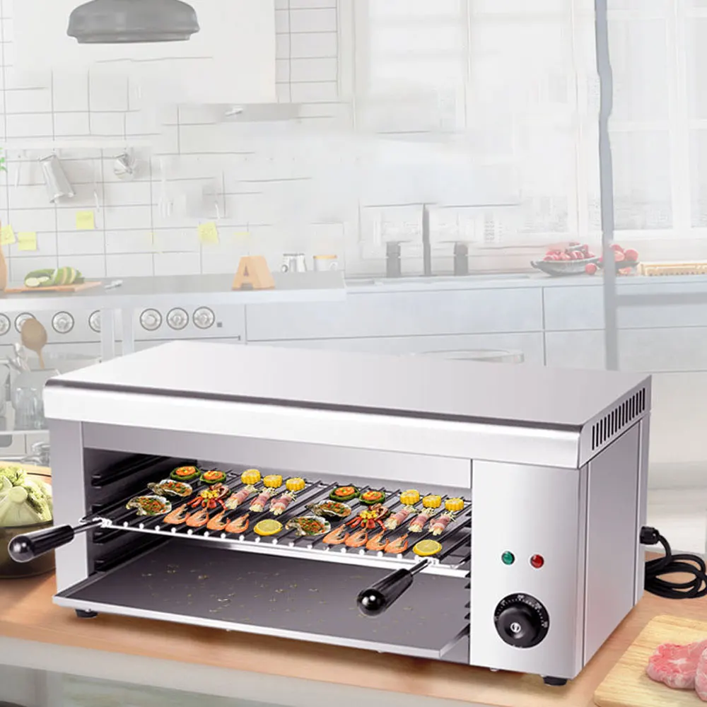 Commerciële elektrische oven Desktop elektrische grill Viskachel Barbecue BBQ horno electrico de cocina parrilla horno