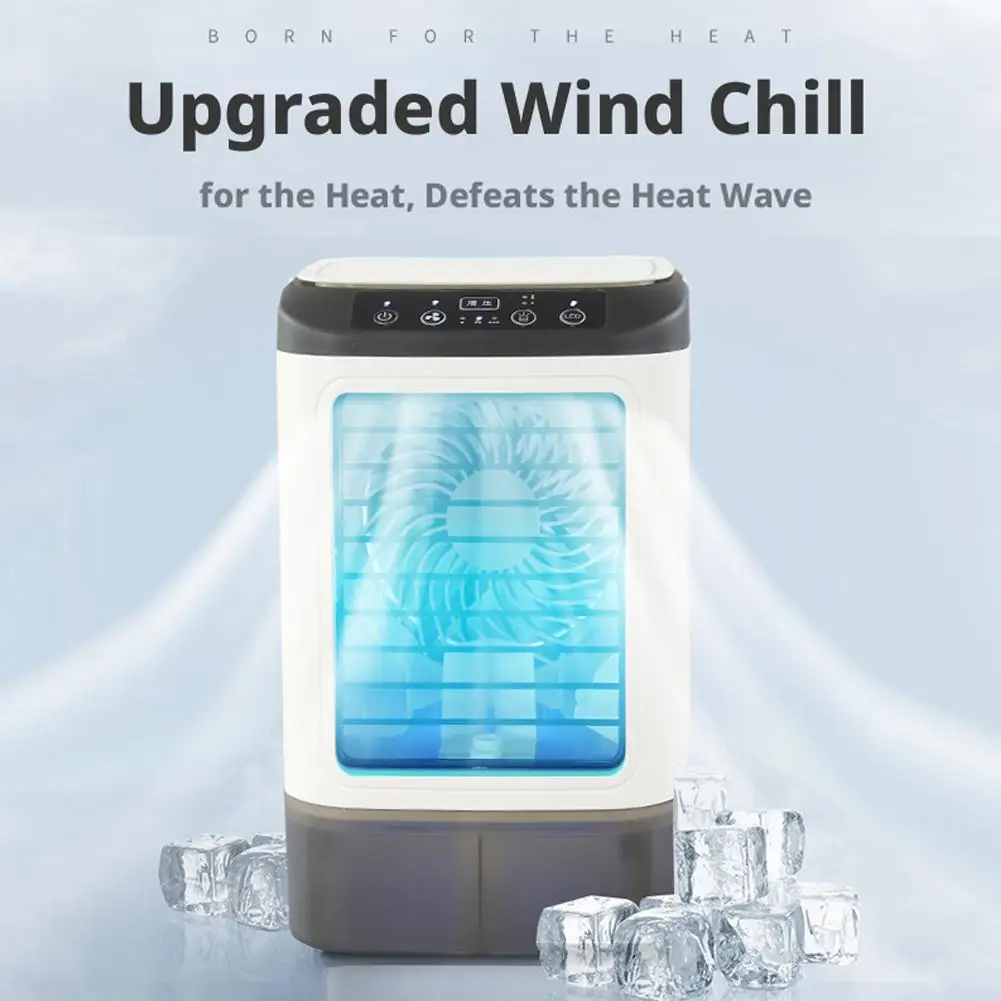 Portable Home Air Conditioner Fan ,Desk Fan with Dual Ultrasonic Atomization, 3-in-1 Personal Air Conditioner Fan with Ice Tray