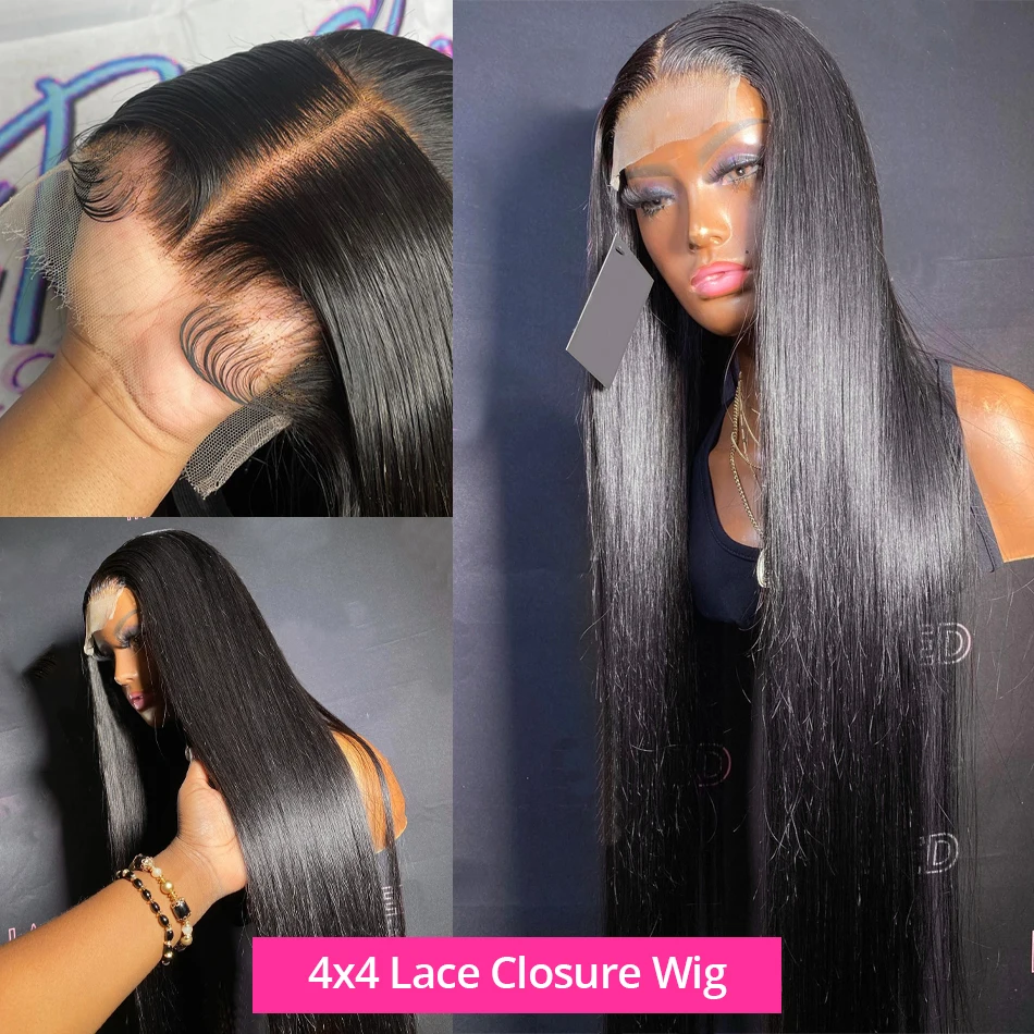 Bone Straight Lace Front Wigs For Women Human Hair Brazilian 4x4 5x5 Lace Closure 13x4 13x6 Hd Lace Frontal 360 Full Lace Wig