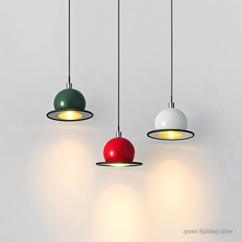 Innovative Magnet Pendant Lamp Bedroom Nordic Cream Style Italian Vintage Pendant Lights Creative Magnetic Suction Bedside Lamp