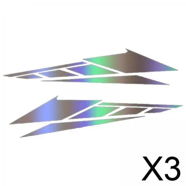 

PVC Motorcycle Stickers Self Sticky Body Decals Pair Universal Left Right Ornament for Car or Motorbike