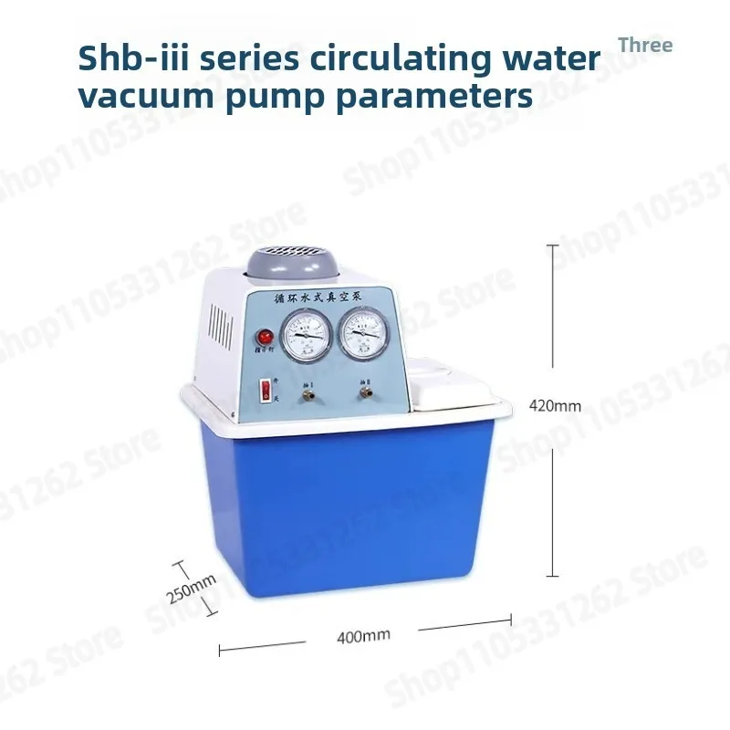 SHB Lab Water Circulating Vacuum Pump, Corrosion Resistant Vacuum for Distillation and Filtration, Small Multi-purpose Pump