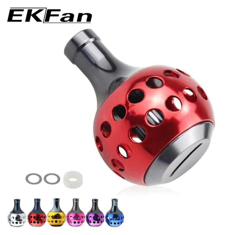 Manopla de Alumínio EKFan 29/35/39MM para Carretilhas de Pesca (Baitcasting e Spinning) - Peça DIY para Equipamentos de Pesca (Compatível com A/S/D)