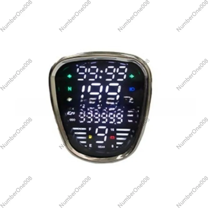 For Honda C70 C90 Motorcycle LED Digital Meter Rpm Odometer Speedometer Assy