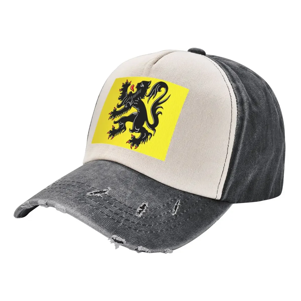 

Flanders Flag Baseball Cap Trucker Hat custom Hat Golf Wear golf hat genuine Women's Golf Clothing Men's