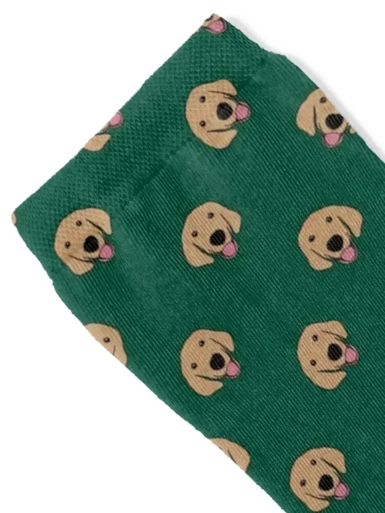 Smiling Golden Retrievers Pattern Socks Lots Running christmass gift set Man Socks Women's