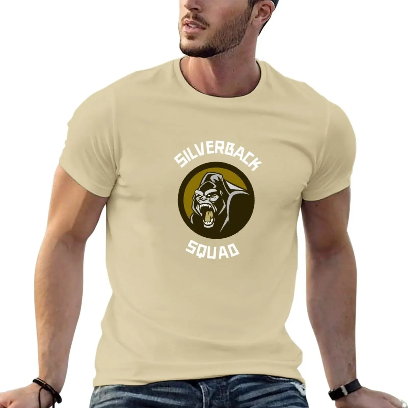New Silverback Gorilla Squad T-Shirt custom t shirts sweat shirt Aesthetic clothing big and tall t shirts for men heavyweight image 4