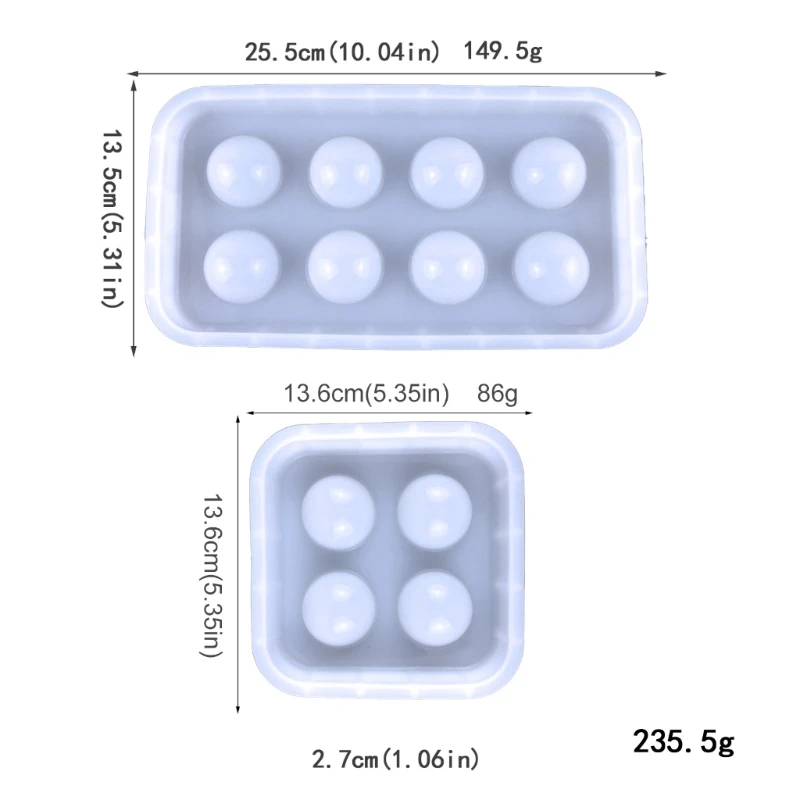 2Pcs Egg Holder Silicone Resin Molds Epoxy Resin Casting Silicone Molds Eggs Tray for Refrigerator Storage Container Dropship