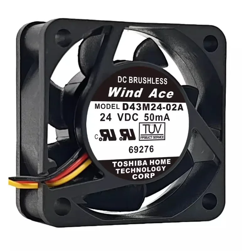 New Fan for Yaskawa G7/F7 Dedicated 3-wire Cooling Fan 24V 50mA D43M24-02A/01A 4015 40 * 40 * 15MM