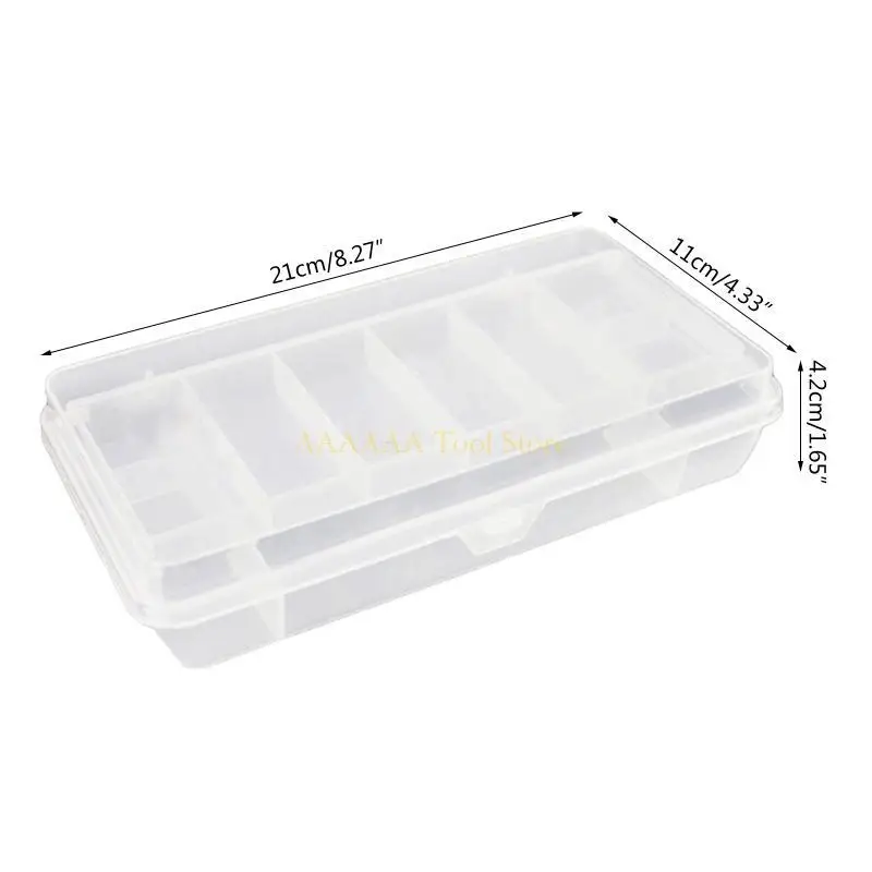 A2BE Portable Plastic Box with 2 Layers Upper Small Divider & Lower Large Divider