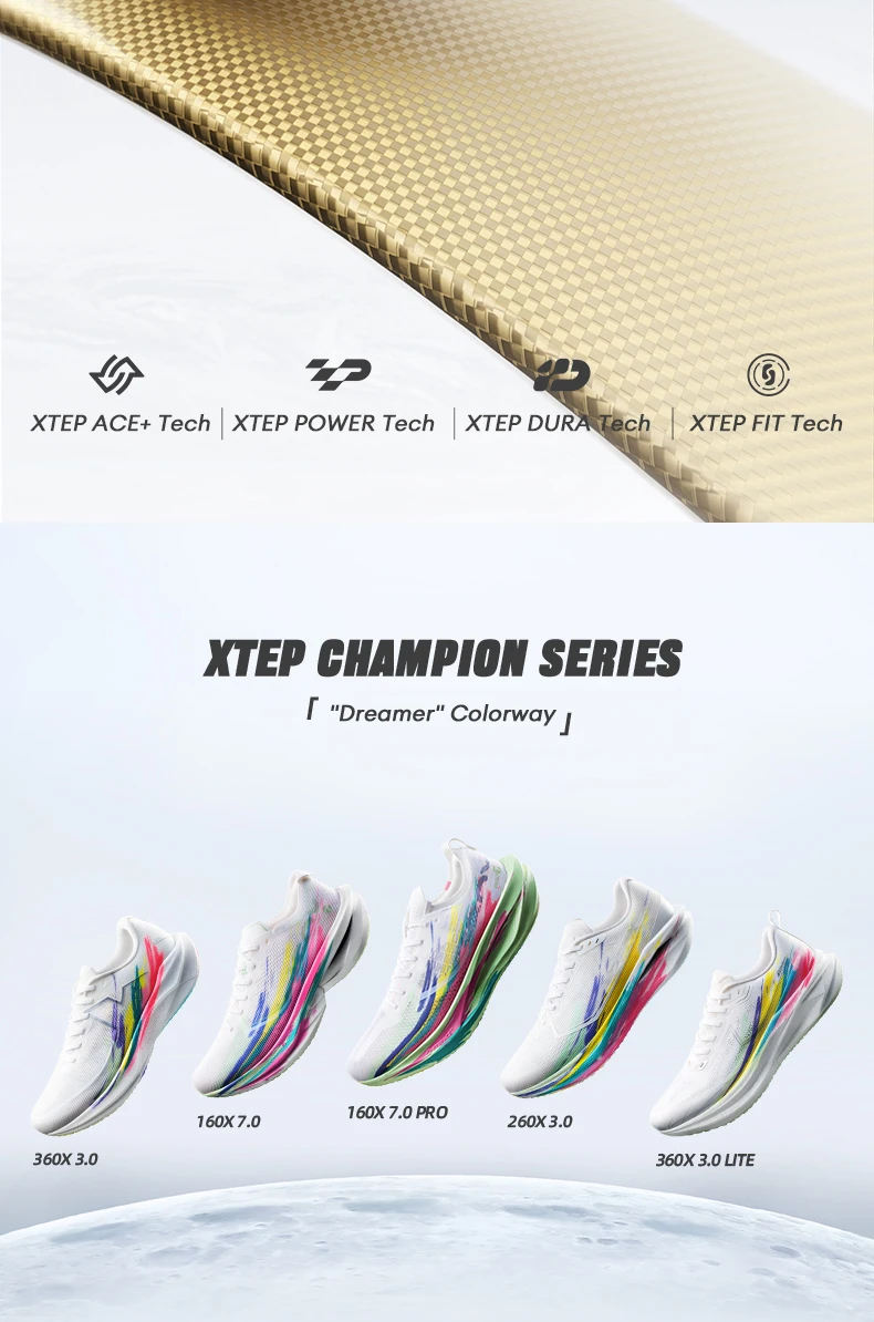 Xtep 160X 7.0 Pro Carbon Plate Laufschuhe Professionelle Marathon-Renn-Sneaker für PB-Chasers 974219110041 – Detail 3