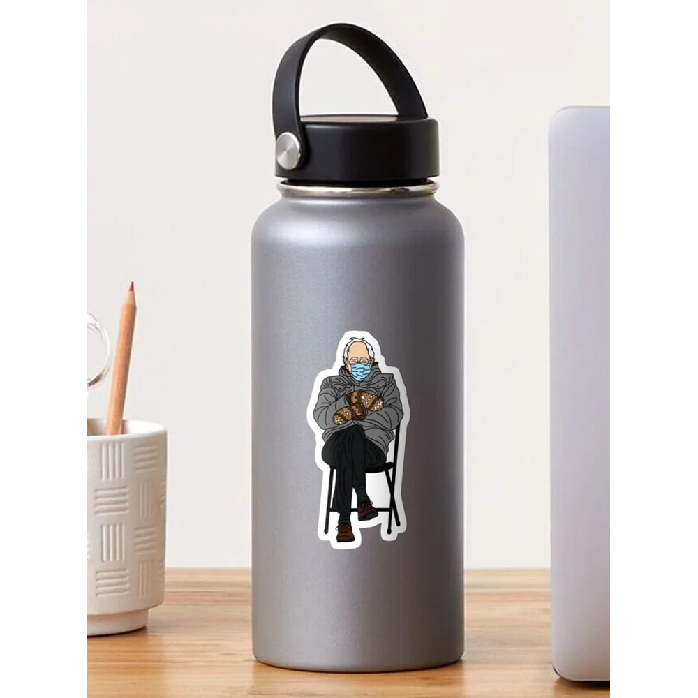 Bernie Sanders Sticker for Laptop Decor Bedroom Car Cute Cartoon Art Fashionable Public Suitcase