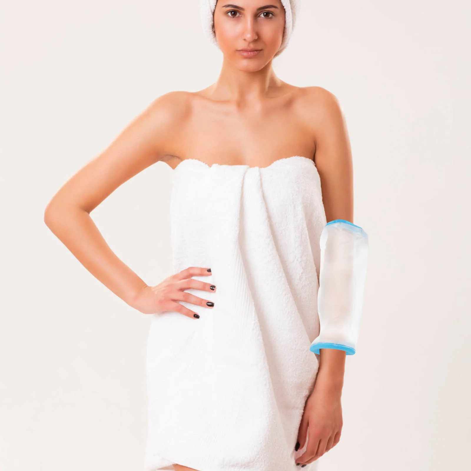 

Waterproof Cast Cover for Shower Elbow PVC Material Reusable Arm Sleeve Size Protective Dry Clean Injury Surgery