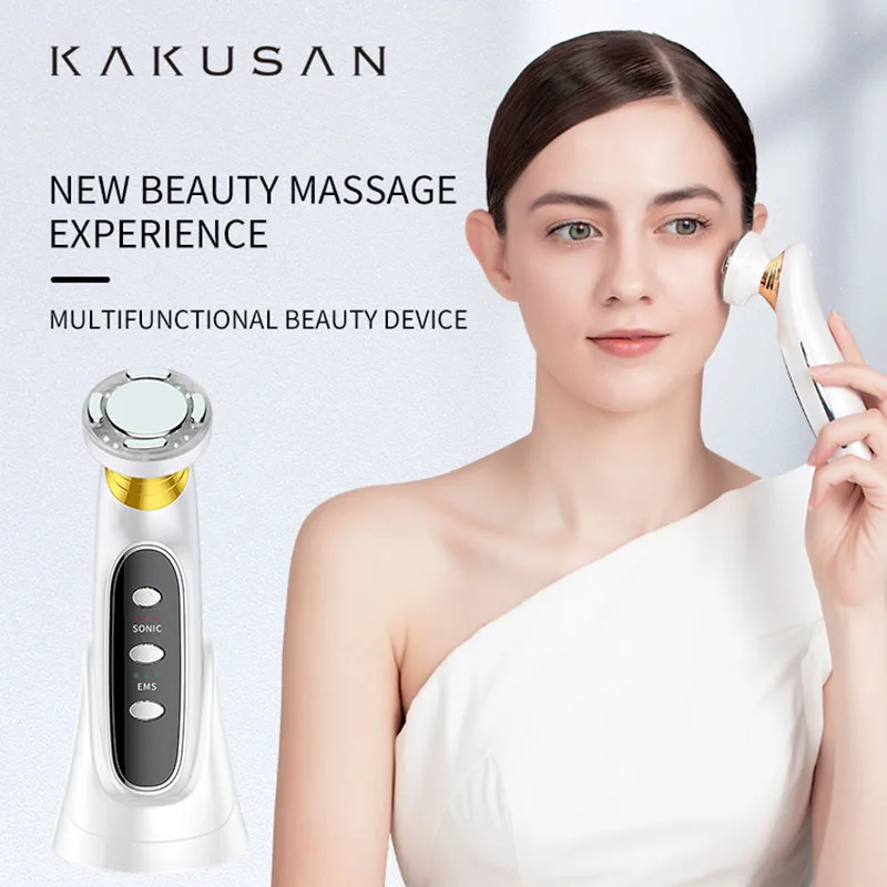 KAKUSAN Beauty Outlet الكهربائية بالموجات فوق الصوتية LED مكافحة الشيخوخة تجديد الجلد شد الوجه الاستخدام المنزلي جهاز التجميل #3