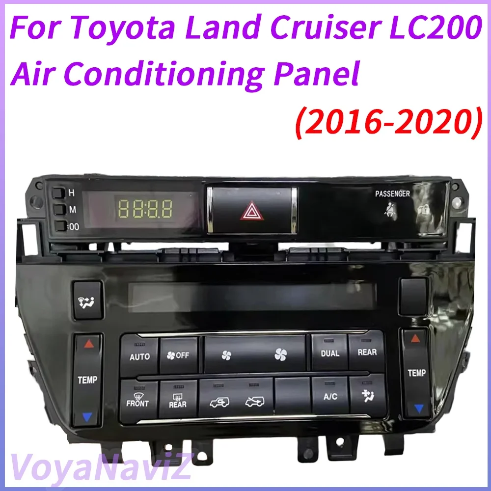 

Панель управления кондиционером для Toyota Land Cruiser LC200 2016-2020. Все оригинальные функции кондиционирования сохранены, включая регулировку температуры.