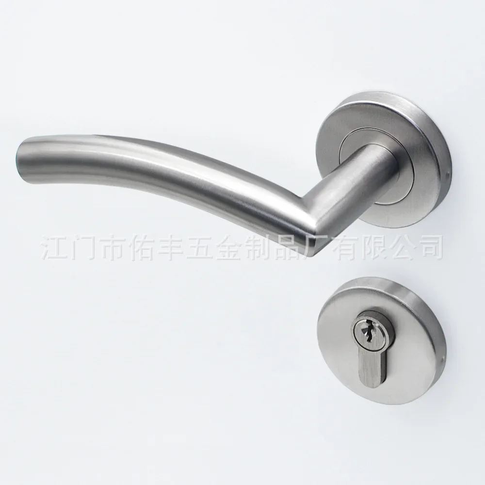 

Ручка дверная из нержавеющей стали 304, матовая, трубчатая, полая, изогнутая, раздельная