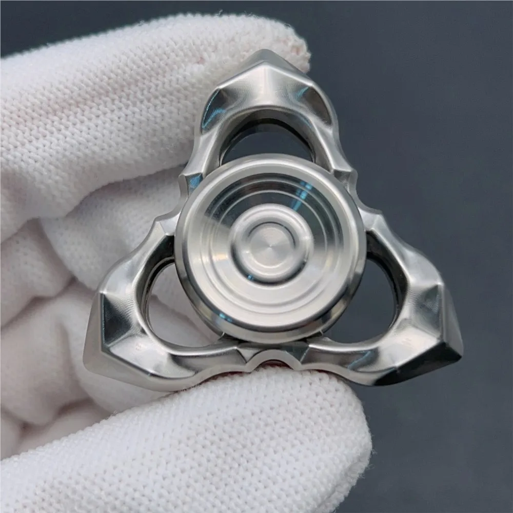 Lq edc espinhos e nevoeiro fidget spinner aço inoxidável projetos originais alívio da ansiedade gadgets brinquedos para adultos