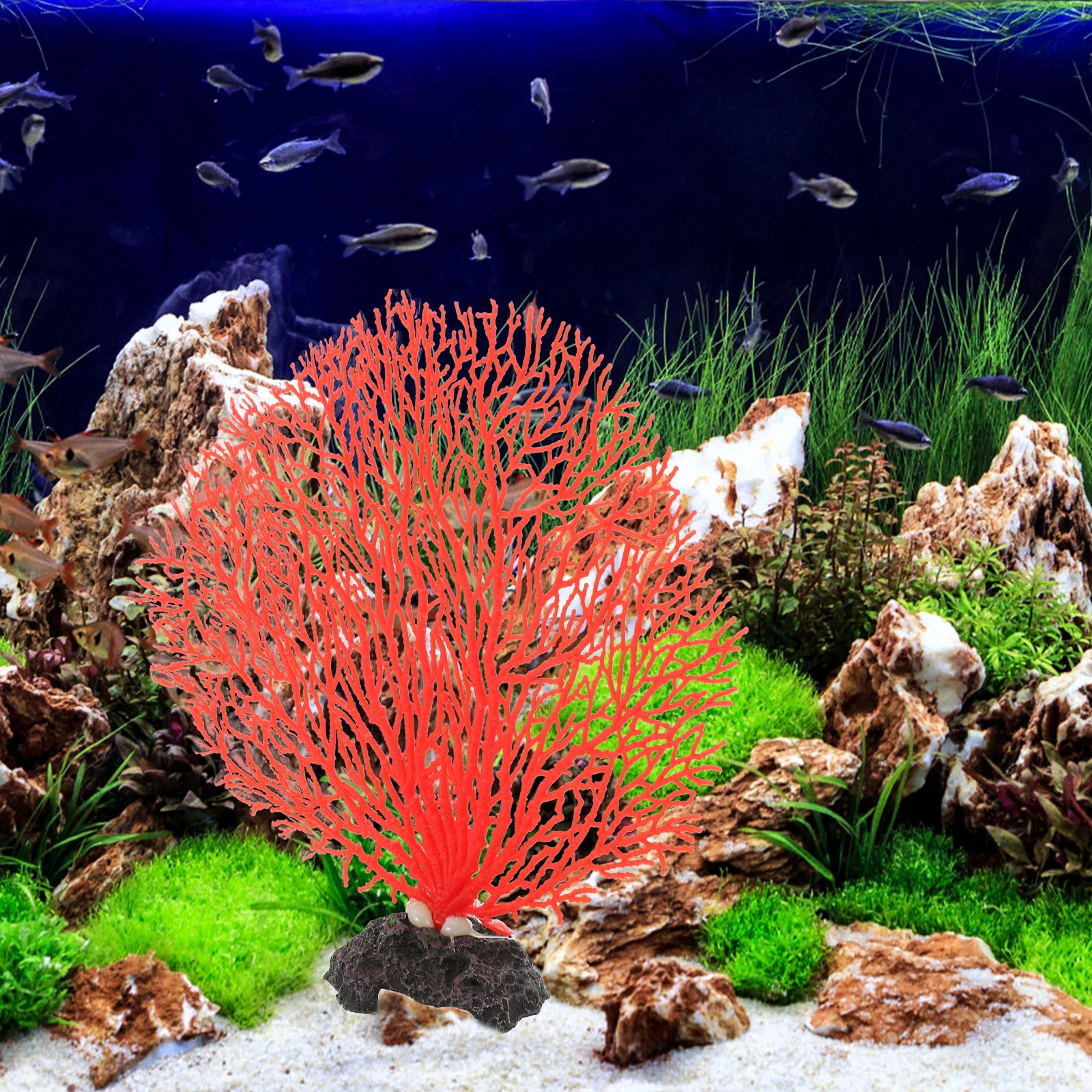

Simulation Wall Diy Aquarium Coral Wear-Resistant Artificial Plant For Fish Tank Desktop Landscape Office Decorative