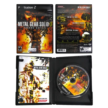 PS2 Metal Gear Solid 3 Copy Game Disc Unlock Console Station 2 Retro Optical Drive Video Game Parts
