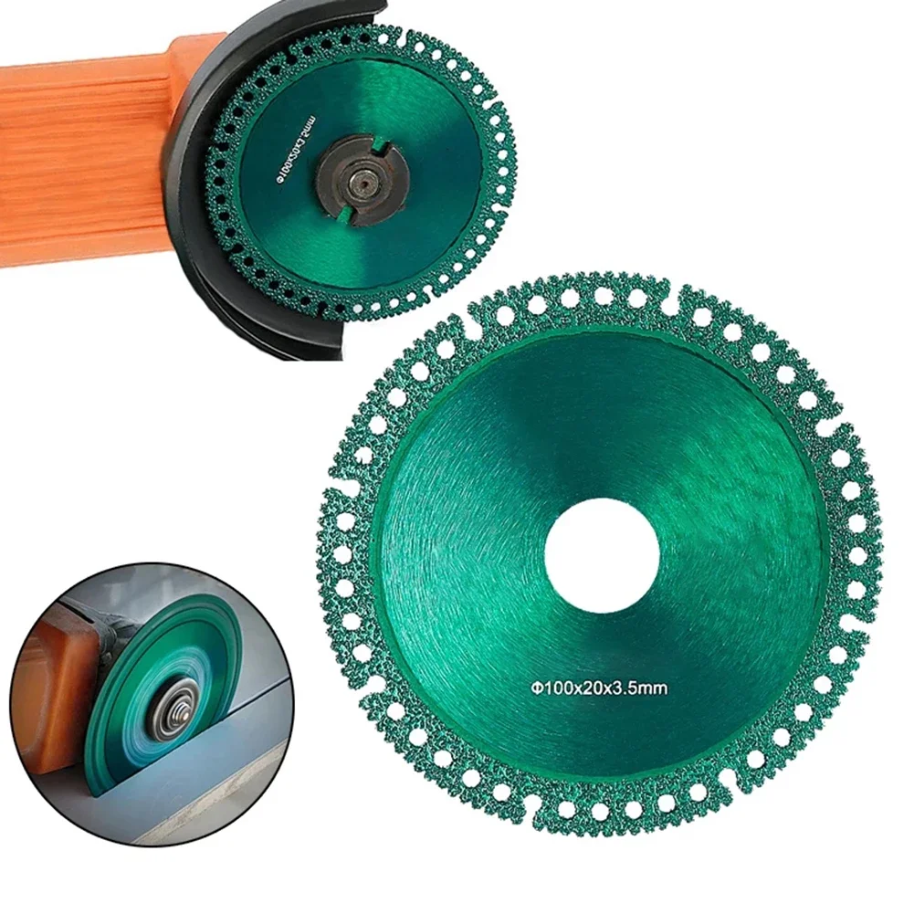 Practical New Diamond Saw Blade Cutting Disc Blade PVC Pipe 1x Composite Green Grinding Rock Slab Multi-function