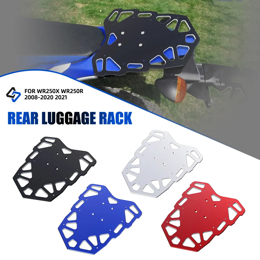 For Yamaha WR250X WR250R 2008-2020 2021 Rear Enlargement Rack Luggage Rails Support Shelf Case Holder Trunk Frame Plate Bracket
