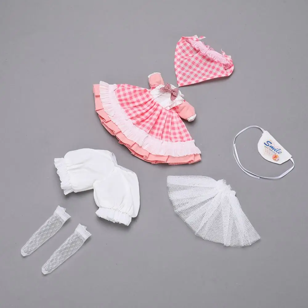 1/6 SD 30cm Bjd Doll Clothes Exquisite Elegant Dress Up Dolls Clothes Maid Outfit Polka Dot Skirt Ball Joint Doll Clothes