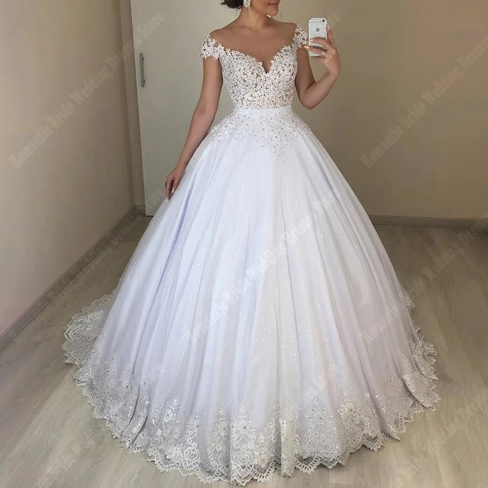 Vestidos de casamento femininos, vestidos de noiva fascinantes, de personalização avançada, plus size, sexy, bola de praia, brilhante, 2024