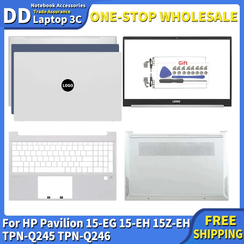 

For HP Pavilion 15-EG 15-EH 15Z-EH TPN-Q245 Q246 Laptop Screen Back Cover Top Case Front Bezel Frame Hinges Palmrest Bottom Case