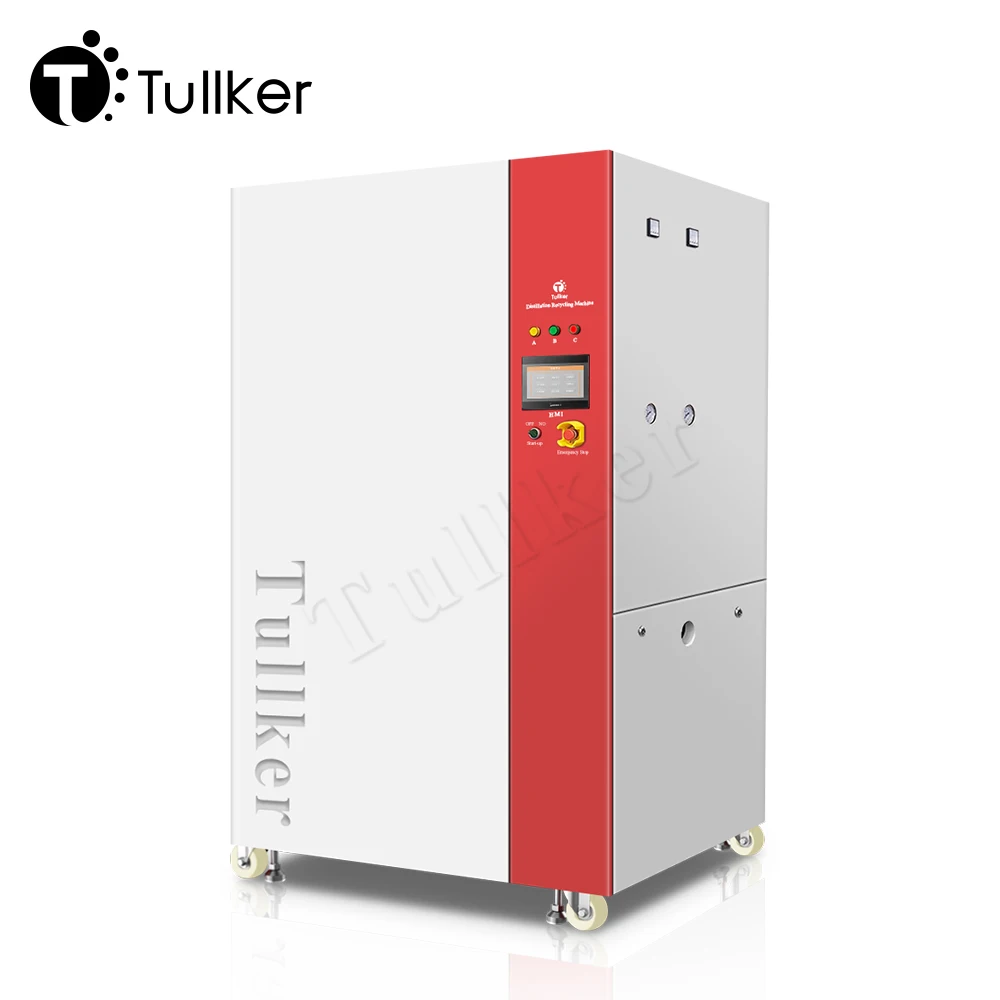 معالجة مياه الصرف الصحي جهاز إعادة تدوير التقطير المذيبات الكيميائية للمنظف بالموجات فوق الصوتية