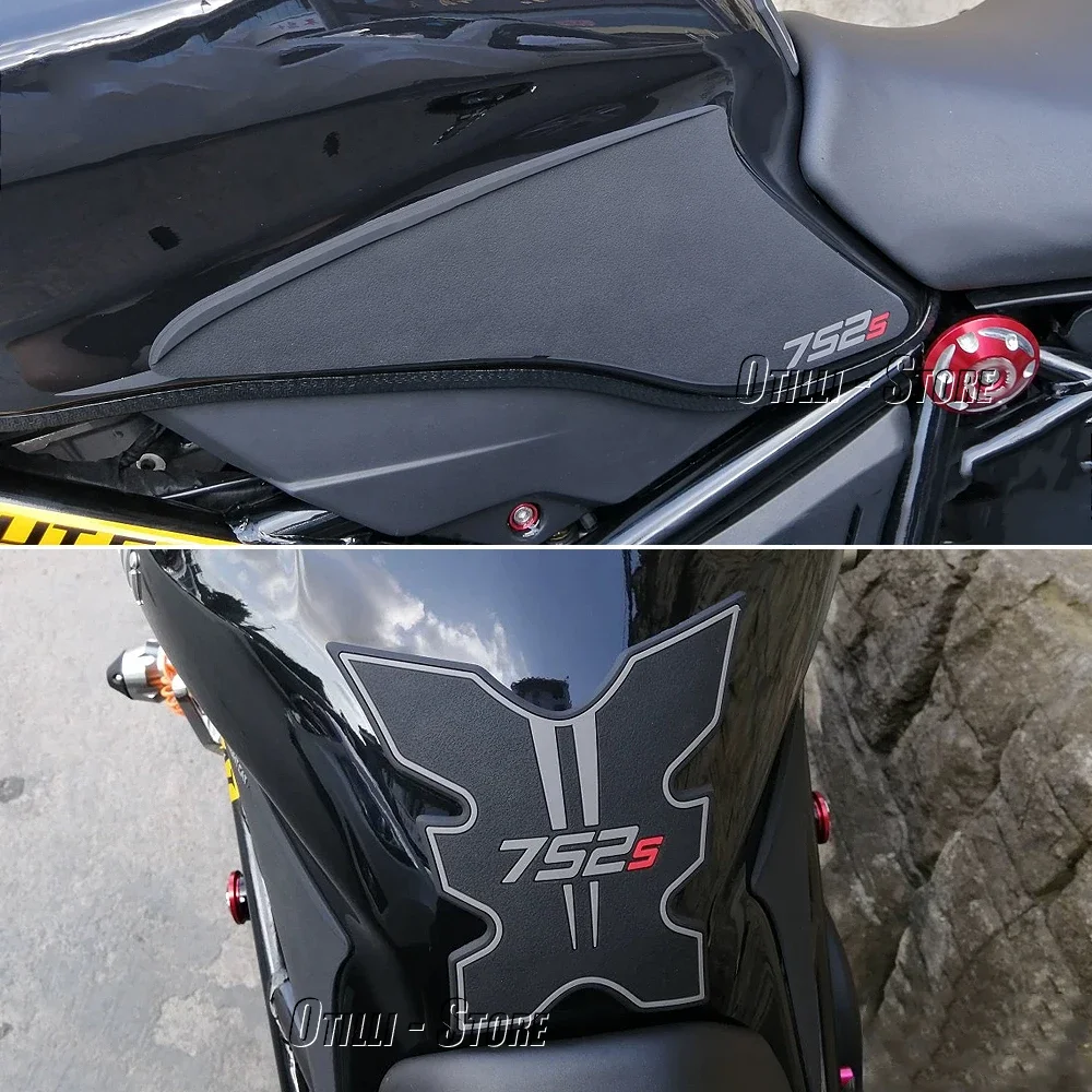 Benelli 752S Motorcycle Accessories Tankpad Anti-slip Tank Pad Sticker Protection Side Traction Pad For Benelli 752S 752s 752 S