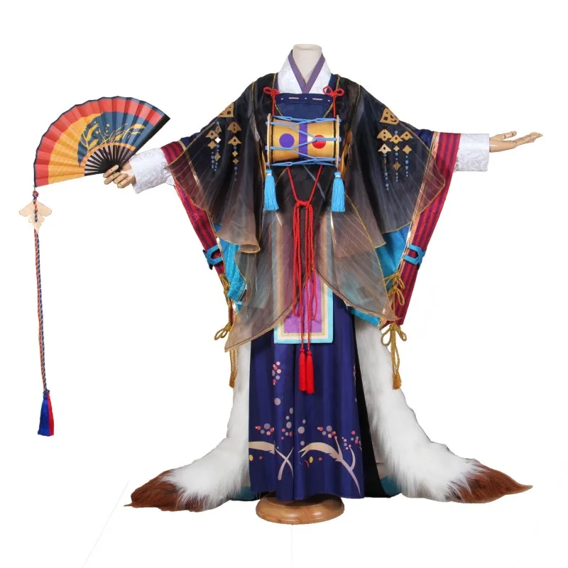 Custom Size SSR Onmyoji Tamamo no Mae Cosplay Costume First Unawaken Kimono Dress Wafuku Uniform Halloween Costumes Anime Outfit