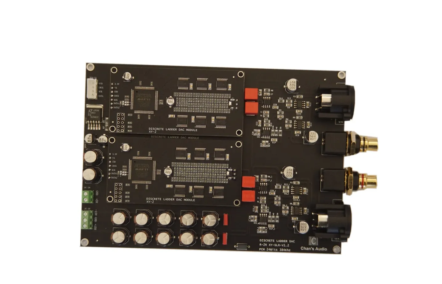 HIFI R2R DAC XY-SLR complementary resistance ladder differential balanced decoding board with 0.1% accuracy