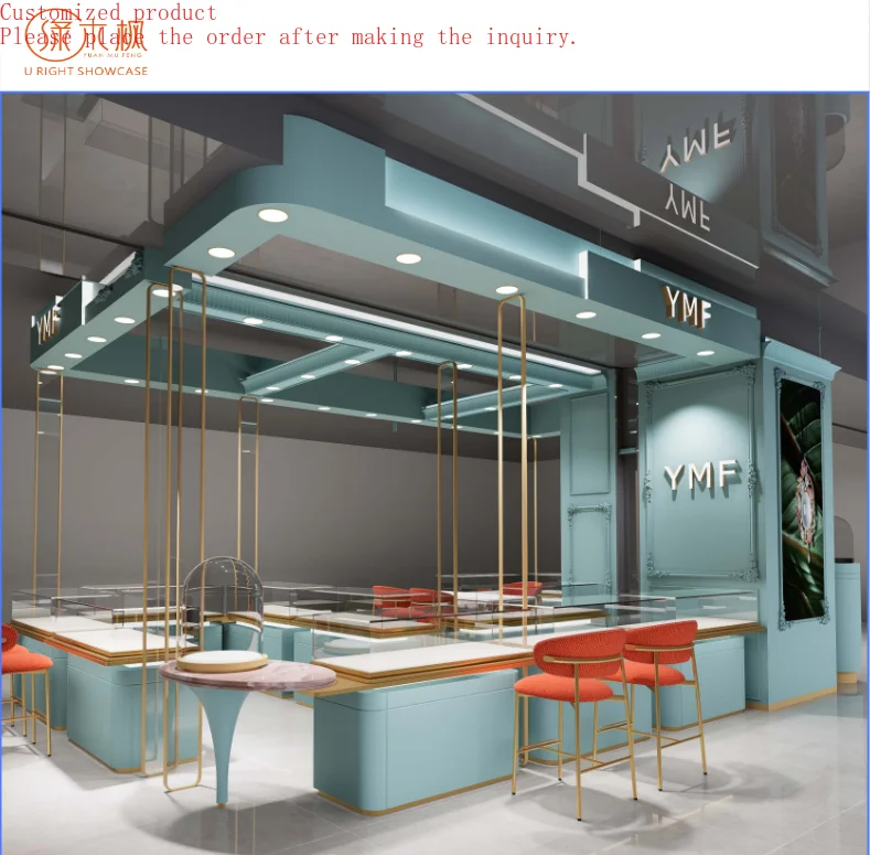 

Custom.Custom Jewelry Showcase Display Cabinet and Furniture for Jewelry Store Design and Jewelry Kiosk Showcase Layout