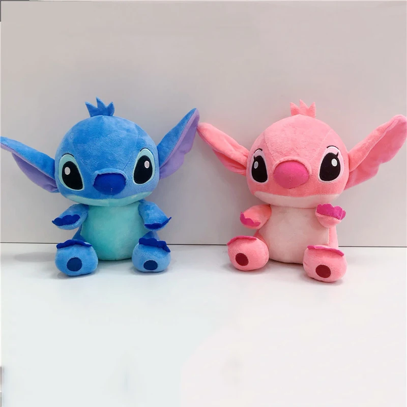 20 cm Anime Stitch Pluche Gevulde Kawaii Speelgoed TV Dezelfde Paragraaf Rol Hanger Pop Kinderen Verjaardagscadeautjes Paar Modellen