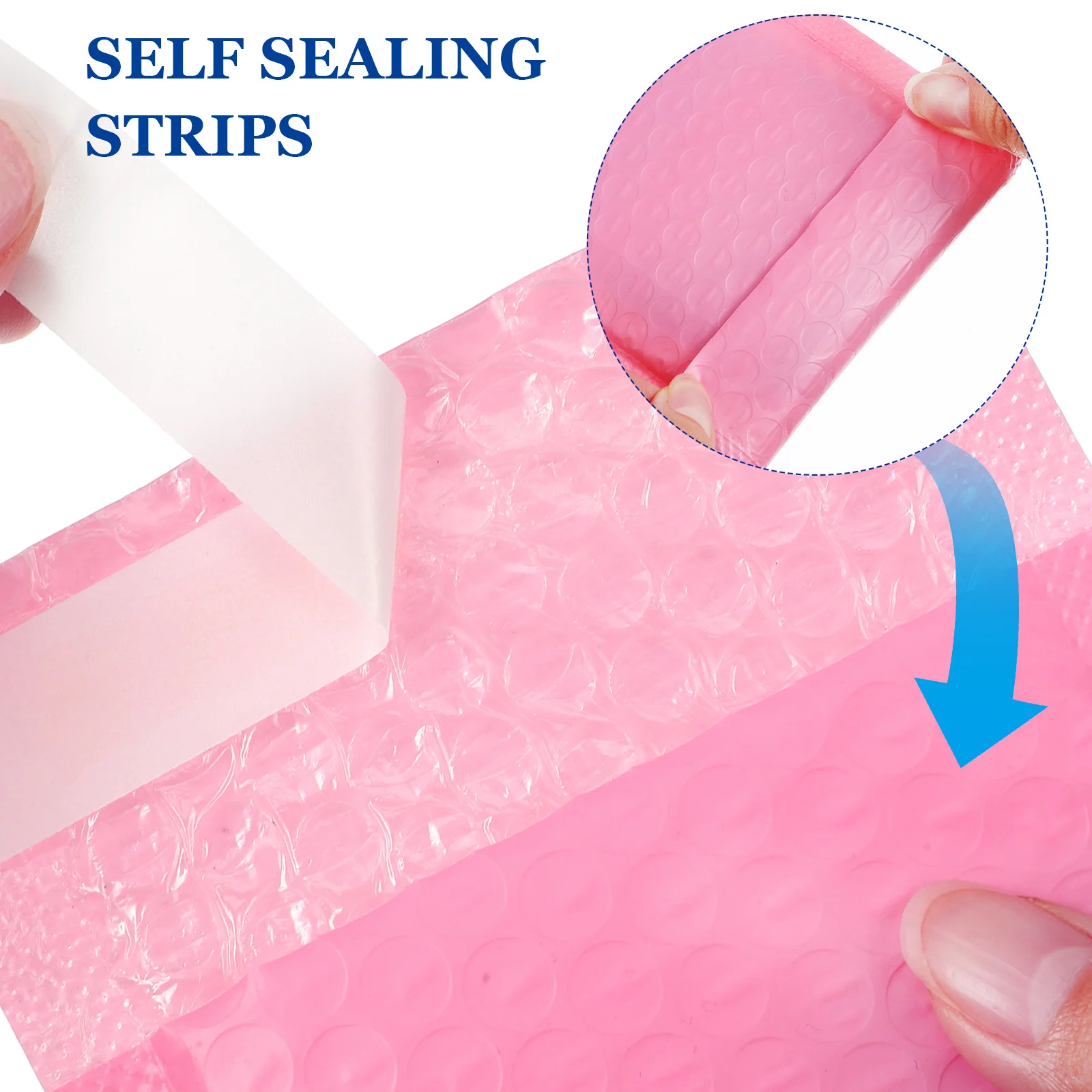 30pcs Bubble Mailers Padded Shipping Bright -Sealing Strip For Jewelry Cards Keys Packing Envelopes For Small Business