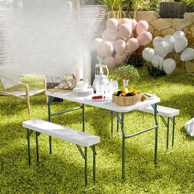 Modern minimalist folding outdoor camping table set for picnics