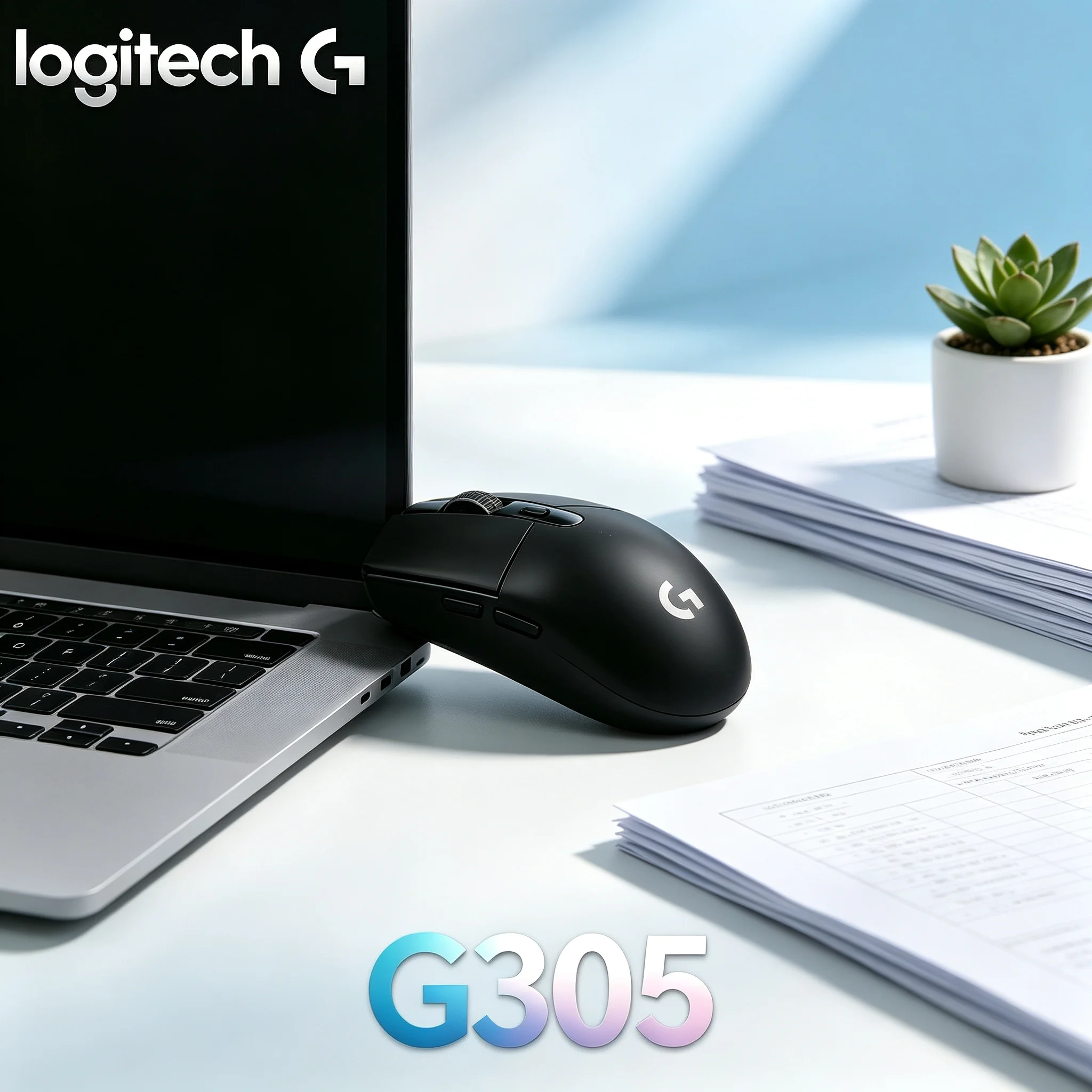 Logitech G305 LIGHTSPEED Wireless Gaming Mouse Portable Light Weight Design For Laptop Travel Gaming & Office
