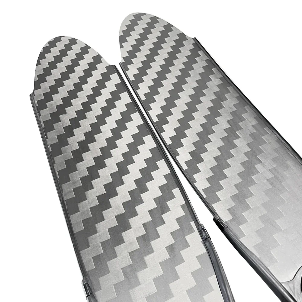 Custom TPR foot pocket long fins CE certified 5 sizes full foot diving flipper pure carbon fiber freediving fins