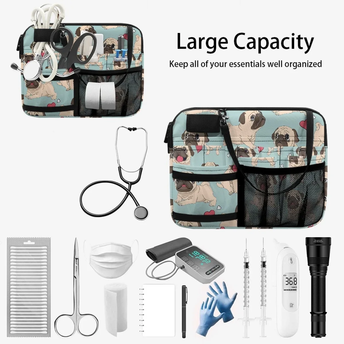 PDPCute-Sac banane multi-poches personnalisé pour les amateurs d'animaux, assistant de médecin, sacs de hanche d'infirmière pratique, cadeau personnalisé