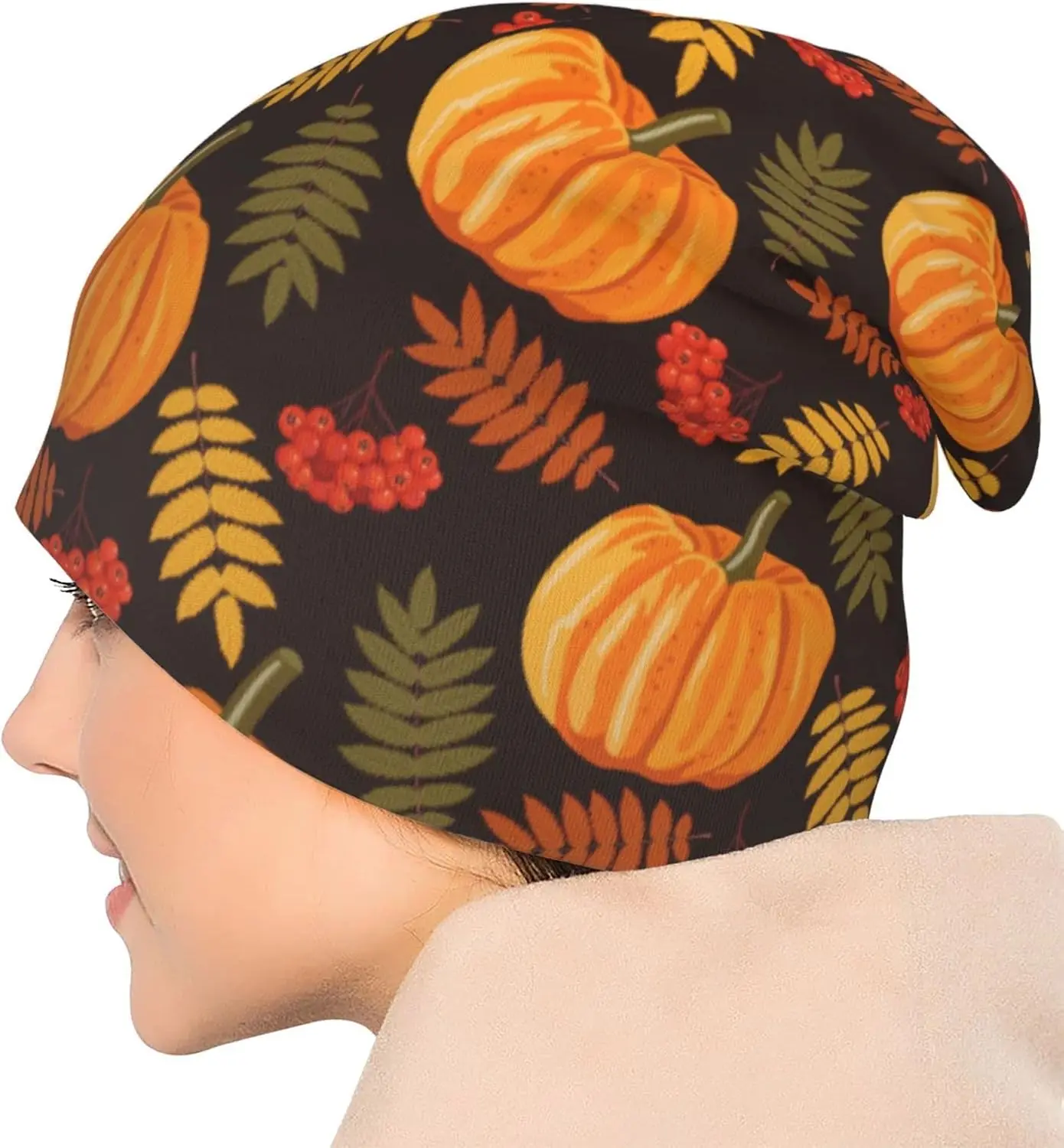 Beanie Hats Standard Closed Chemo Hat Cancer Headwear Knitted Hats Baggy Slouchy Cap for Women Men 6