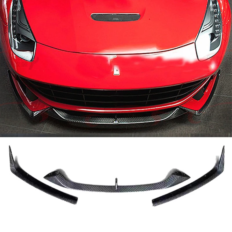 

Front Bumper Body Kits For Ferrari F12 berlinetta carbon fiber modified front lip wind knife Front encirclement decorate 2013+