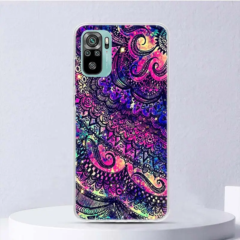 Mandala Sunflower Mandala Soft Case For Xiaomi Redmi Note 13 12S 11S 10S 12 11 10 Phone Cover 11T 11E Pro Plus 9 9S 8 8T Shell C